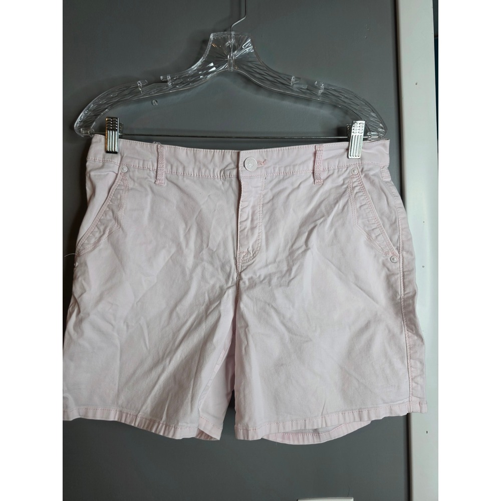 Gloria Vanderbilt Amanda Slimming Pink Shorts Womens Size 8